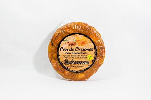 El Artesano - Pan de Orejón Redondo 200g, Elaborado con Orejones y Frutos Secos de Primera Calidad, Sabor Tradicional Intenso, Perfecto para Acompañar Quesos y Degustar como Snack Saludable