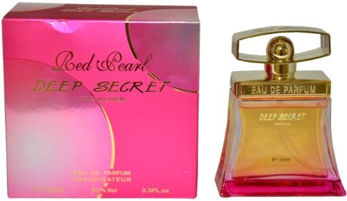 Red Pearl Deep Secret Eau De Parfum Spray for Women by French Perfumes, 3.3 Ounce