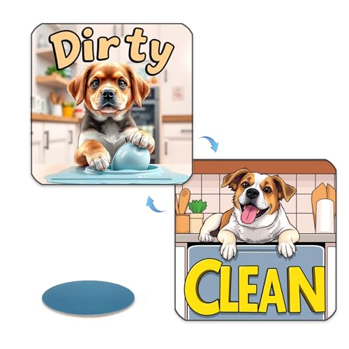 Imán decorativo para lavavajillas con diseño de perro miniatura 1