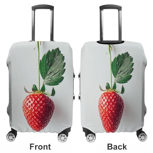 A Strawberry Hanging Luggage Cover, Washable Elastic Suitcase Cover Protector Fit 18-32 Inch Luggage3