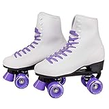 C SEVEN Soft Faux Leather Quad Roller Skates