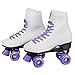 C SEVEN Soft Faux Leather Quad Roller Skates