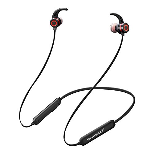 4.2 Auricular Bluetooth, Auricular Bluetooth con cancelaci�n de ruido Mamboo Neckband, Est�reo IPX5 Waterproof Sport Auricular con Micr�fono para Android iPhone Ipad (Protecci�n contra el sudor, 8 hor