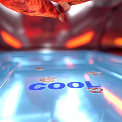 Foto von Livington Rotisserie Chef - Rot - Indoorgrill, Drehgrill & Tischgrill - Drehspieß für Hähnchen - Elektrogrill - Automatische Abschaltfunktion - Duo-Infrarot Heizelemente