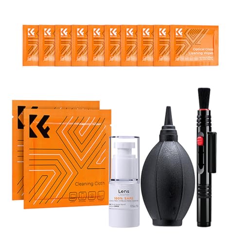 高効率の塵除去エアブロワーとクリーニングペンとカメラメンテナンス用クロス、レンズクリーニングアクセサリーが付属