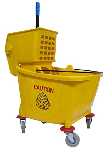 Professional Chariot nettoyage 32 Lt avec roues et drain facile avec presse