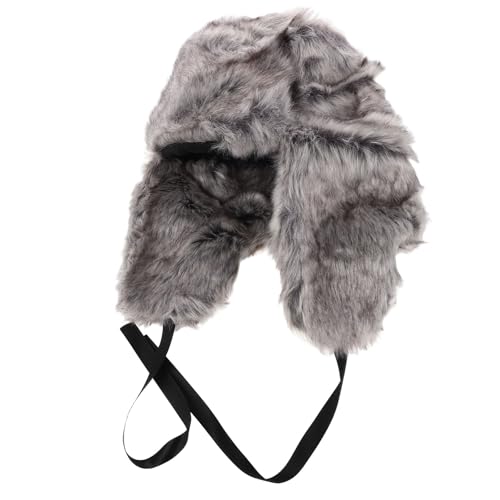 Bonnet en fausse fourrure pour ski et randonnée hivernale