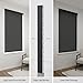 ZSTARR PVC Light Blockers Blackout Light Blockers Side Tracks for Window Shades Blinds Side Tracks for Blackout Shades Easy to Install Light Blocking Strips for Bedroom (Black, 58