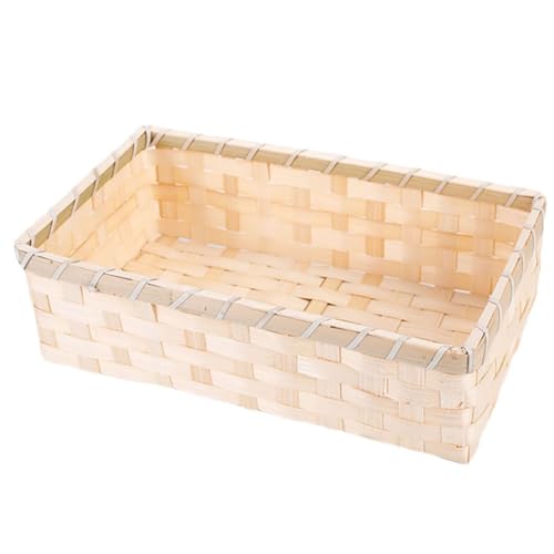 SOLUSTRE 1Pc Handmade Fruit and Bread Storage Basket Picnic and Basket for Kitchen Counter Multi Purpose Organizer and Stylish Design for Outdoor Use
