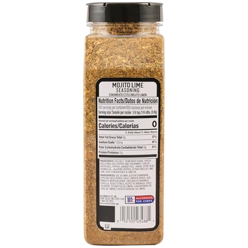 McCormick Grill Mates Mojito Lime Seasoning, 27 oz - One 27 Ounce Container of Mojito Seasoning, Perfect on Shrimp Tacos, Chicken Wings, Lamb Chops and More