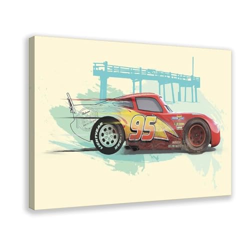 acalur Leinwand-Poster, Motiv: Disney-Cars, Blitz, Wandkunst, Wandkunst, Bild, Gemälde für Wohnzimmer, Schlafzimmer, Dekoration, 30 x 45 cm acalur Leinwand-Poster, Motiv: Disney-Cars, Blitz, Wandkunst, Wandkunst, Bild, Gemälde für Wohnzimmer, Schlafzimmer, Dekoration, 30 x 45 cm