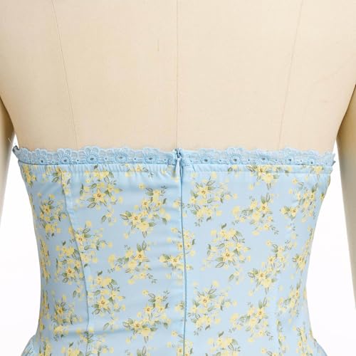Robe dentelle volantée fluide midi style bohème et dos nu - 4