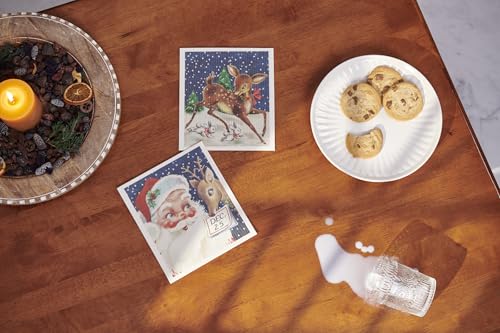 Paños suecos ultra absorbentes de Papá Noel y Reno para una limpieza rápida 4