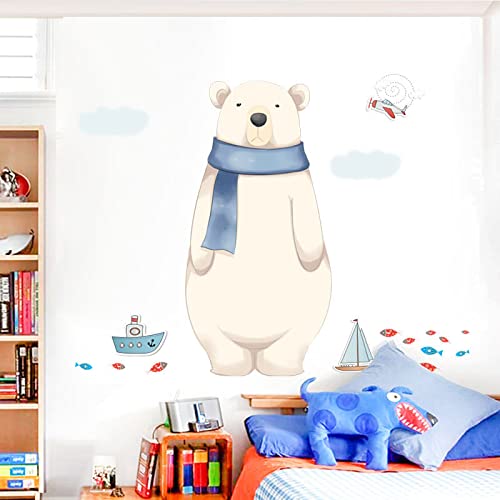 Vinilos decorativos de oso polar náutico Achang para habitaciones infantiles miniatura 3