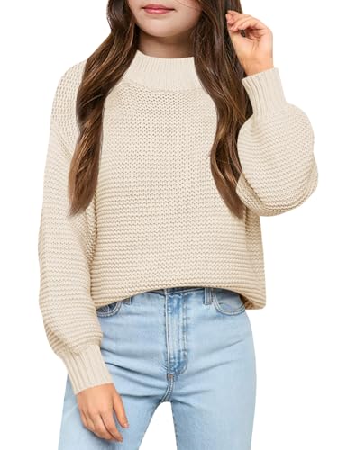 Amazon.com: Imily Bela Girls Mock Neck Pullover Sweaters Casual