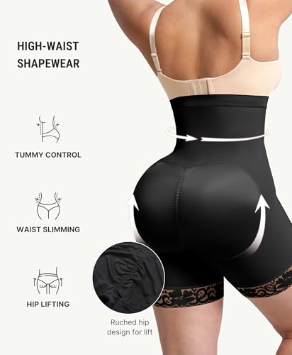 Image of FeelinGirl Shapewear Faja Body Shaper Tummy Control Shapewear Fajas Colombianas Moldeadoras Butt Lifting Shorts