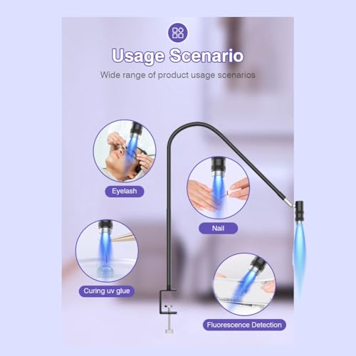 UV Lampe pour Cils 6W Flexible : Figez la Colle sans Attendre - 7