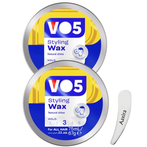 Image of VO5 Styling Wax with Cosmetic Spatula - Rework Hold Natural Shine, Hair Wax for Men & Women