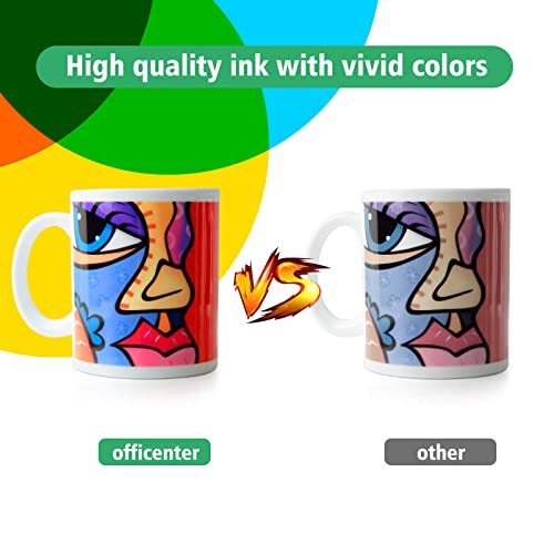 Officenter Sublimation Ink Cartridge Compatible For Sawgrass Virtuoso Sg500 Sg1000 Printer(1*Magenta, 1*Black, 1*Cyan, 1*Yellow, 4-Pack) #TOP4