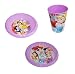takestop® SET PAPPA PRINCIPESSE DISNEY SET 3 PEZZI 2 PIATTI + BICCHIERE PRIMA PAPPA ALIMENTAZIONE CIBO CIOTOLA BAMBINA BIMBA IDEA REGALO