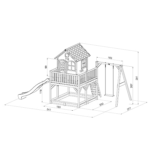 AXI Liam Casetta con pavimento, sabbiera, altalena...