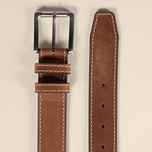 Amazon Essentials Men's Stitched Edge Leather Belt3