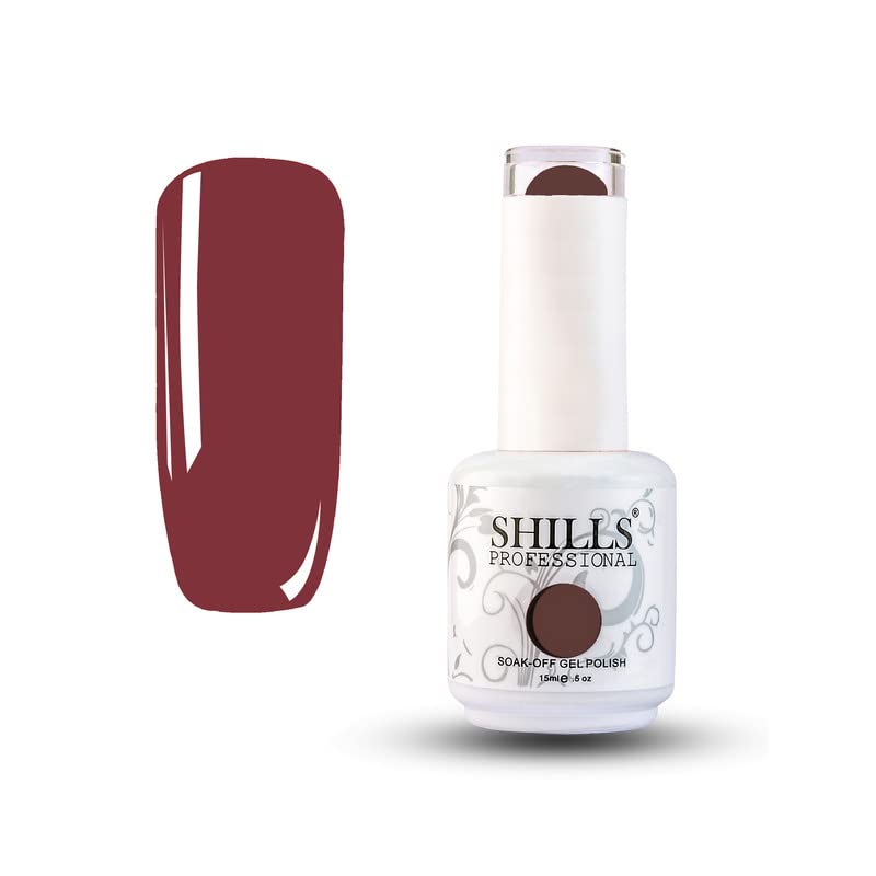 Image of Shills Professional Uv /Led Soak Off Gel Polish (Gel Nail Polish) Glossy Finish Nail Polish Color Shade 115, 15 Ml