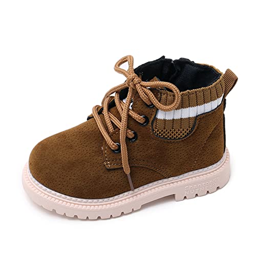 myppgg Toddler Boys Girls Short Boots Kids Outdoor Waterproof Hiking Ankle Booties Non-Slip Baby Snow Boots