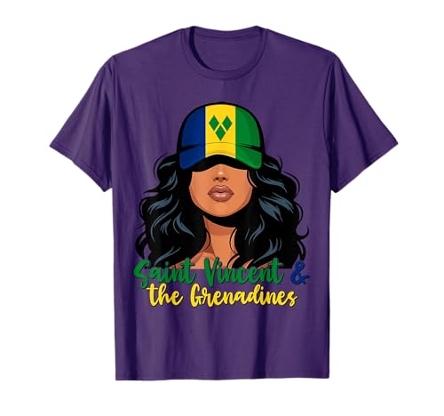 Vincentian Girl St Vincent and The Grenadines Flag Women T-Shirt
