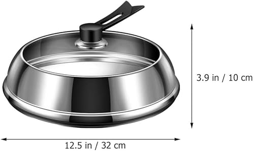 Miniatura 6 de Kichvoe Tapa de olla de cocina, cubierta de olla visible universal, tapa de acero inoxidable para ollas y sartenes accesorios