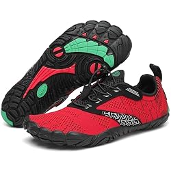 SAGUARO Barefoot Zapatillas de Trail Hombre Escarp...: Calzado para caminar descalzo: El material elástico de la parte superior es un material transpirable y ultraligero que puede drenar y ventilar rápidamente. Como resultado, las zapatillas se secan rápidamente y crean un entorno fresco y saludable. Zap...