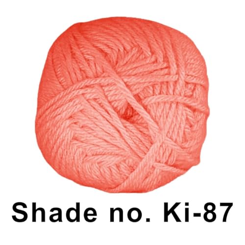 Image of VCR Burnt Orange Yarn, 100 Grams Hank, 190 Meters Length, Acrylic Ball for Crochet and Knitting, Soft Crosia Threads, Pack of 1 Yarn, Suitable for DIY Crafts