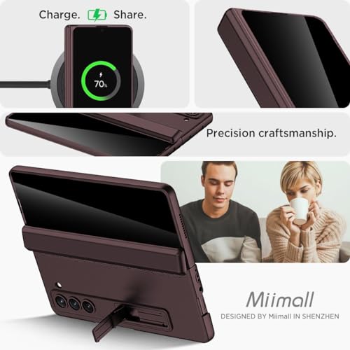 Coque Samsung Galaxy Z Fold 5 haut de gamme avec support discret