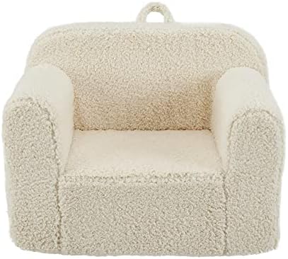 Ulax Furniture Kids Armchair Toddler Couch Baby Sofa Chair with Sherpa Fabric for Boys and Girls (Beige)