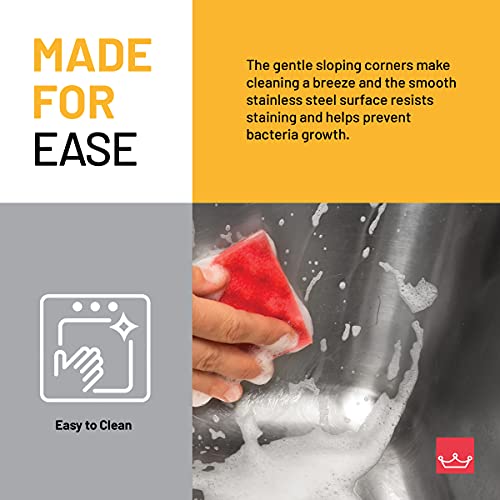 Kindred Csla2522-7-1N Creemore 25-In Lr X 22-In Fb X 7-In Dp Drop In Single Bowl 1-Hole Stainless Steel Kitchen Sink, 25" X 22" #TOP7