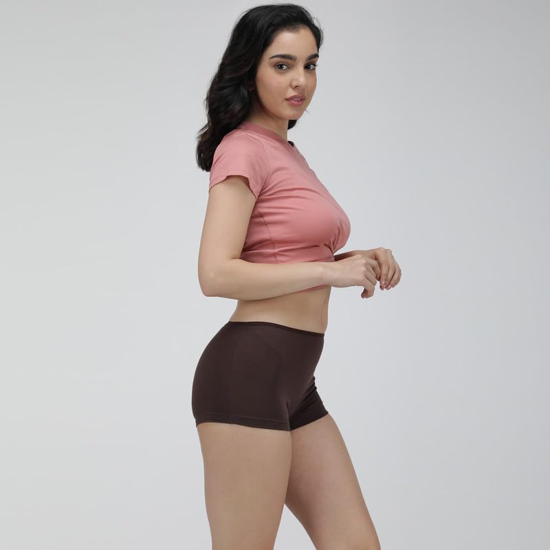 Image of Amul Comfy Women Boy Shorts Innerwear Combo Pack(Assorted Colours May Vary)