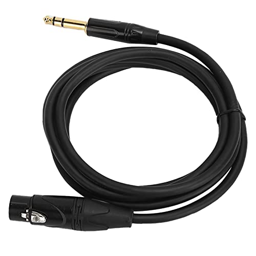 Acouto Cable de Interconexión Balanceado JORINDO XLR Hembra a /4 pulg. 6,35 Mm Cable de Micrófono JD6003‑ / Blindaje de Cobre de 0,8 Pies con de Calidad XLR de Micrófono Balanceado a (JD6002-2 metros)