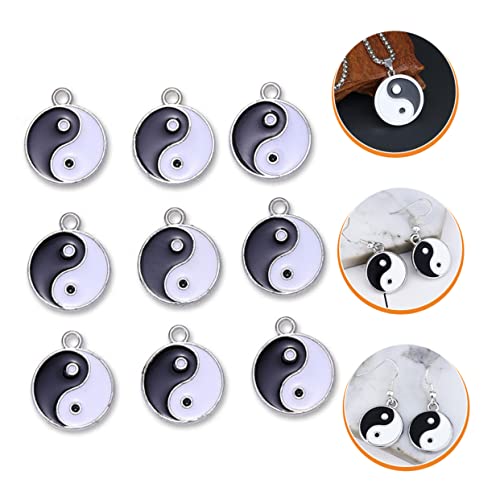 CALLARON 18 Peças Amuletos De Tai Chi Faça Você Mesmo Amuletos Pingentes Faça Você Mesmo Pingentes P