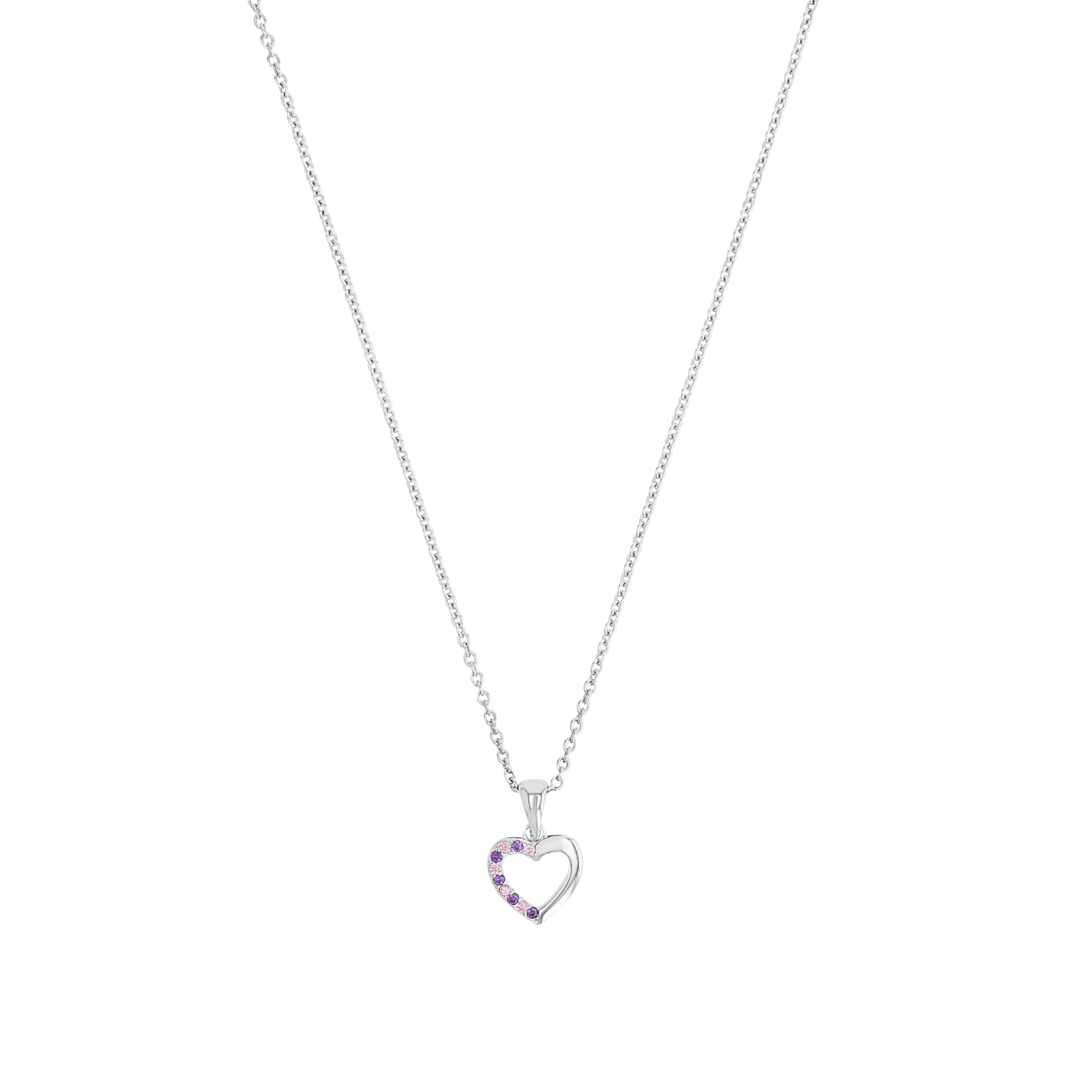 Prinzessin Lillifee Kette mit Anhänger 925 Sterling Silber/Edelstahl Mädchen Kinder Halsschmuck, Kommtin Schmuck Geschenk Box