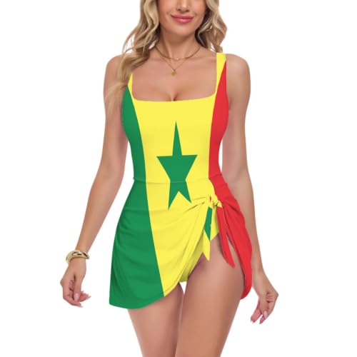Bañador de Senegal para mujer con tejido elástico de alta compresión