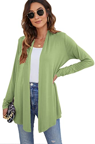 Image of Ladlop Women's Lightweight Open Front Cardigans Long Sleeve Casual Soft Drape Fall Cardigan