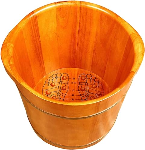 Cubo de Madera para Baño de Pies y Spa