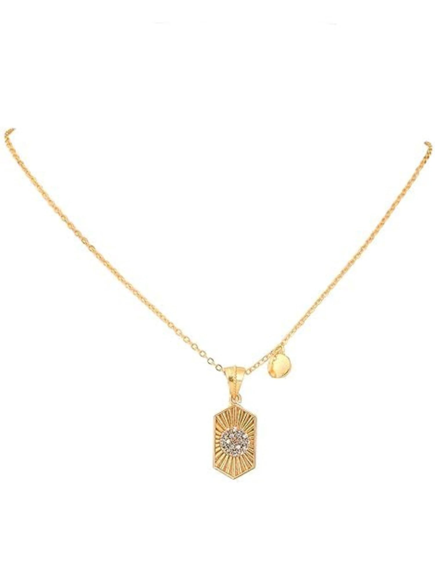 Reoxvo DIATOMS 23k gold plated necklace set for women Cubic Zirconia diamond necklace set best gift for best friend girl golden jewellery set for women jewellery set (Victorian Style) (B0D26CR9SN) Amazon Price History, Amazon Price Tracker