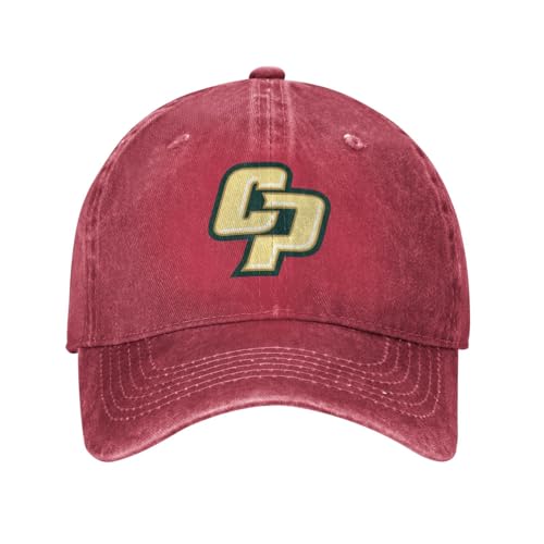 Cal Poly Mustangs Hat Adjustable Baseball Cap Unisex Casual Sports Hat Red