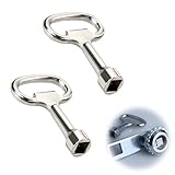 2 Stück Vierkantschlüssel 8mm – Heizungsentlüftungsschlüssel & Heizung Entlüftungsschlüssel, Entlüftungsschlüssel für Heizkörper, Universalschlüssel für Wasserhähne, Stromkasten & Sanitärsysteme
