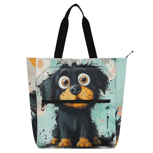 Bolsas de mano para libros escolares y compras en color negro