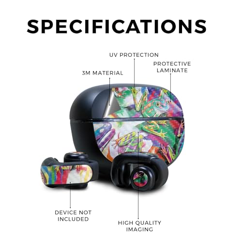 Image of Carbon Fiber Skin Compatible with Bose Ultra Open Earbuds - Wet Paint - Premium 3M Vinyl Protective Wrap Decal Cover - Easy to Apply | Crafted in The USA by MightySkins