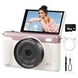 IKUCAM 4K Digital Camera for Photography 75MP with Autofocus & 16X Zoom, 3' 180° Flip Screen...