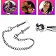 Edelstahl Nippel Nippelklemmen Brustwarzen Sex Nipple Clamps mit Metallkette Brust Schamlippen Clip Sex Sklaven Nippel Klemmen BDSM Erotik SM Sexspielzeug Extreme Paare Nippel Klemmen Frauen