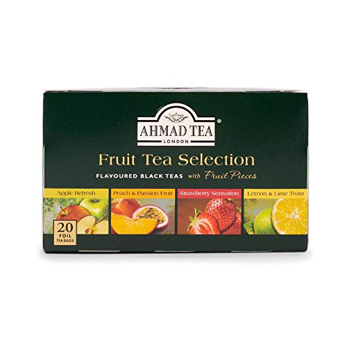 Ahmad Tea Selección de té de frutas de 4 tés con frutas negras - 20 bolsitas de té - Imagen 4